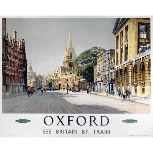 Oxford Broad St. (old rail ad.) fridge magnet (se)