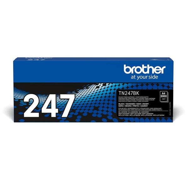 Brother TN-247BK Toner Cartridge, High Yield, Black, Brother Genuine Supplies, Black