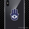 (2x) Hamsa Hand Amulet Cell Phone Sticker Mobile evil eye
