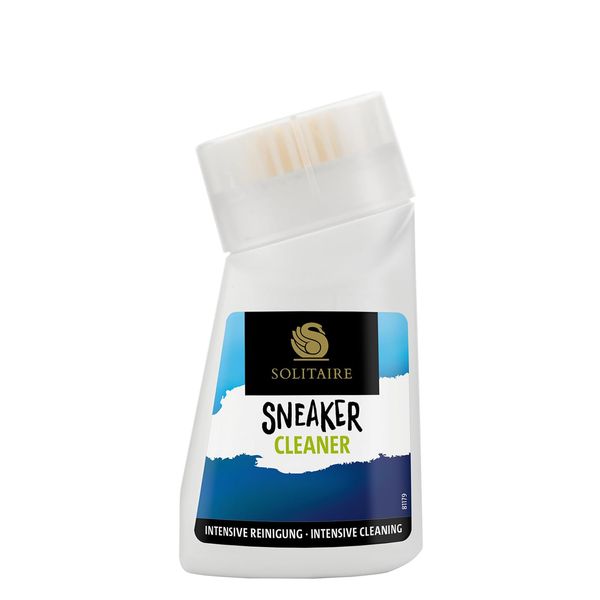 SOLITAIRE Sneaker Cleaner | Sneaker Intensiv-Reiniger | 75 ml | Profi-Reinigung für Sneaker und Schuhe | Sneaker-Reiniger mit integrierter Bürste zur Schuh-Reinigung und effektiven Fleckenentfernung