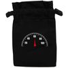 Flox Creative Black Organic Small Drawstring Pouch Speed Dial Sixty