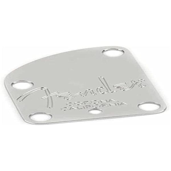 Fender American Deluxe Guitar 4-Bolt Neck Plate, Chrome