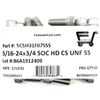 (20) 5/16-24x3/4 Stainless Steel Socket Head Cap Screw Allen Drive FINE THREAD