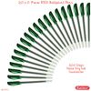SAINO 20 x 0.7mm Fine Tip Softek GREEN Ballpoint Pens NON DRY GUARANTEE