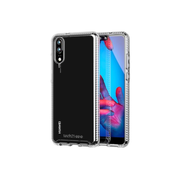 Tech21 Pure Clear Case with BulletShield Protection for Huawei P20, Clear