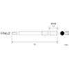 Hozan Driver Bit (No.2) Compatible Models D-700/D-700-1 J-30-2