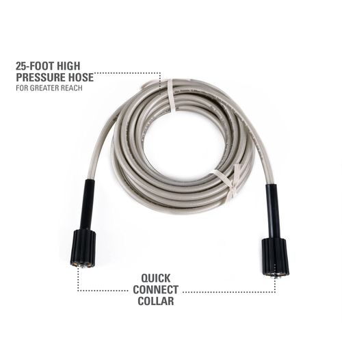 Greenworks 25-Foot Universal Pressure Washer High Pressure Hose Attachment 5200402