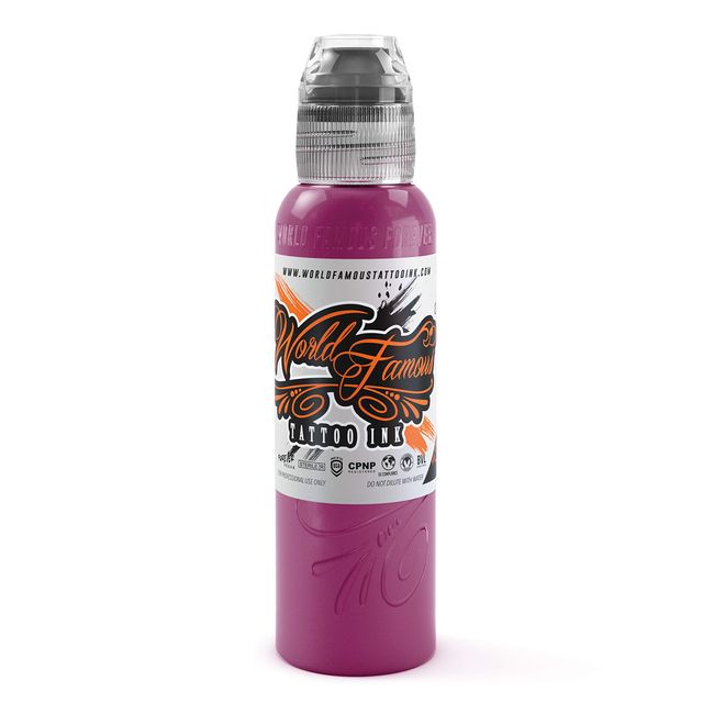 World Famous Pink Tattoo Ink, Vegan and Professional Ink, Made in USA, Jay Freestyle Magenta, .5 oz