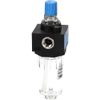PRO SOURCE Mini Compressed Air Lubricator: Polycarbonate Housing & Bowl, 1/4 NPT