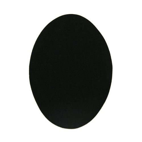Haberdashery Online - 6 Black Thermoadhesive Children's Knee Pads, Elbow Pads for Clothes Protection & Repair, Ideal for Pants, Jackets, Sweaters, Shirts, 10.5 x 8 cm, Ref. 1, Color: Black