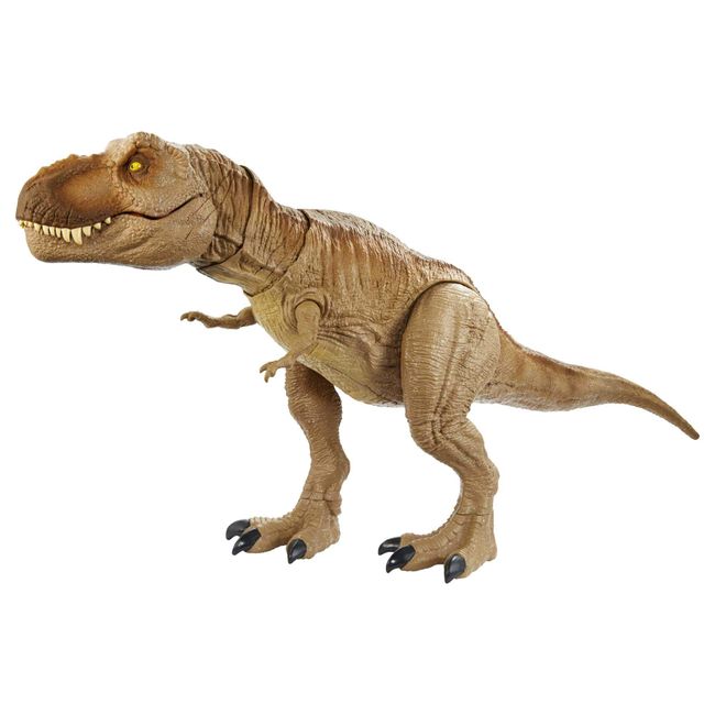 Jurassic World Epic Roarin’ Tyrannosaurus T Rex Large Action Figure, Primal Attack Feature & Sound, Realistic Shaking