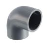 sourcing map PVC Pipe Fitting 25mm Slip Socket 90 Degree Elbow Coupling Connector Gray 3Pcs