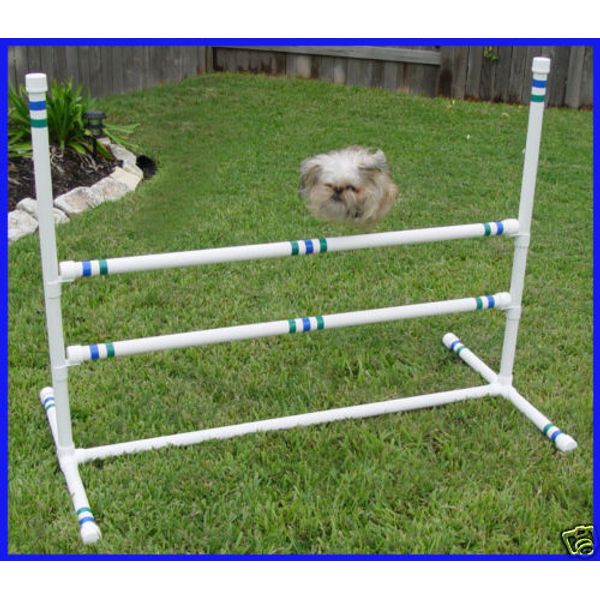 ** 3 DOUBLE CROSSBAR SINGLE JUMPS DOG AGILITY EQUIPMENT