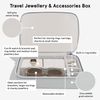 Stackers Pebble Grey Travel Jewellery & Accessories Box