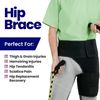 Hip Brace Thigh Compression Sleeve – Hamstring Compression Sleeve & Groin Compression Wrap for Hip Pain Relief. Support for Hip Replacements, Sciatica Pain Relief Brace (Small/Medium)