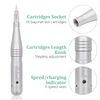 Pinkiou Permanent Makeup Set Eyebrow Tattoo Tips Microblading Pen with Tattoo Needles and Caps (machine, silver)