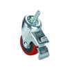 Woodriver 3" Caster Double Locking Swiveling with 3/8" Threaded Spindle