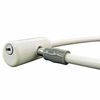 Bicycle Key Mini Dimple Wire Lock 23.6 inches (60 cm), White 43964