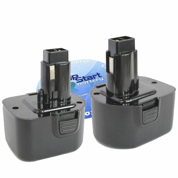 2-Pack DeWalt DW930 Battery (12V, NICD, 1300mAh)