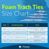 TIDI Posey Foam Trach Tie – Medium – 1 Package of 12 Ties – Tracheostomy Tube Holder – Home Care (8197M)