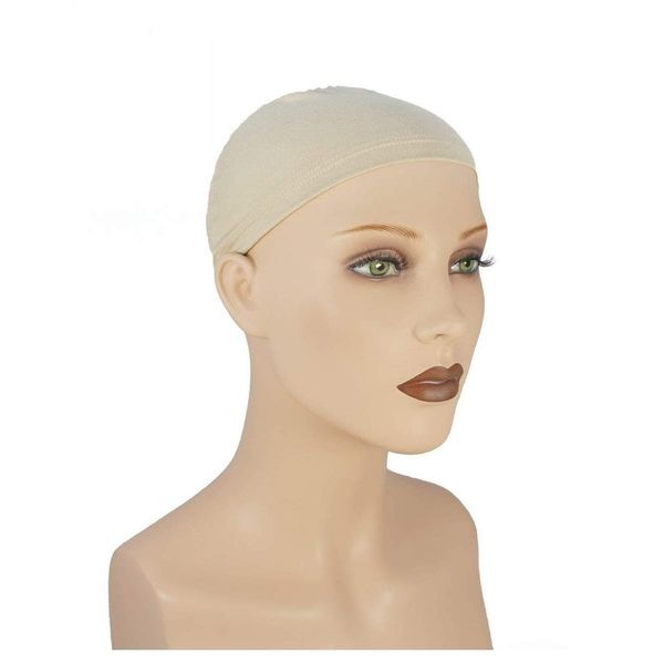 LUTTMANN® Perücken Bamboo Wig Cap Kopfschutz Unterziehhaube in Farbe beige - tragbar unter Echthaarperücken, Kunsthaarperücken, Kopftüchern, Kappen,Turbanen oder Reithelme