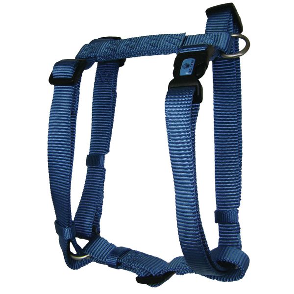 Hamilton Pet & Equine Hamilton B CFA SMOC Adjustable Comfort Dog Harness Fits Chest Size 12 to 20-Inch with Brushed Hardware Ring, Small, Ocean Blue