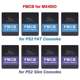 PS2 Fortuna Slims FMCB Memory Card New Software Update OPLv1.2.0 MX4SIO  Program Free McBoot for