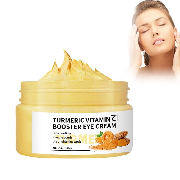 Natürliche Vitamin C Augencreme, Aufhellende Augencreme Vitamin-C-Anti-Aging-Augen-Feuchtigkeitscreme Vitamin C Anti-Müdigkeits Augencreme, Augenaufhellungscreme Gegen Augenringe Und Krähenfüße, 30g