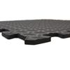 Actiasmat - Interlocking EVA Gym Floor Tiles, Black Diamond Plate Pattern | Multiple Pack (3, Black, 48sqft)