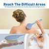 zxbaers 2PCS Shower Brush with Long Handle, Soft Non-Slip Bath Brushes, Back Scrubber for Shower,Suitable for Men and Women