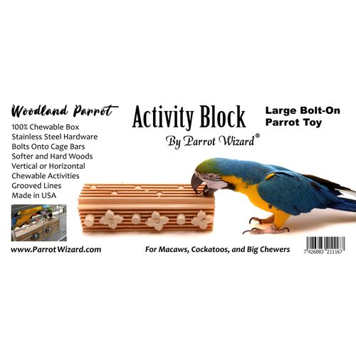 Activity Block - Large Parrot Toy