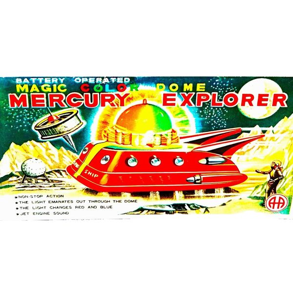 Magic Color Dome Mercury Explorer Space Truck Cover on Fridge Magnet 2.5 x 3.5"