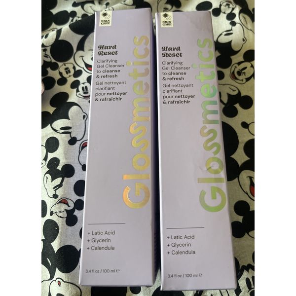 2X GLOSSMETICS HARD RESET CLARIFYING GEL CLEANSER 3.4 OZ Exp 07/2026 Rd⬇️⬇️⬇️