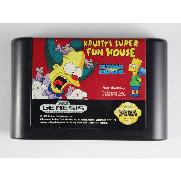 Krusty's Super Fun House - Sega Genesis (Renewed)