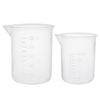 uxcell Measuring Cup Beaker Laboratory Clear PP Plastic Graduated Beaker 50ml 100ml 2pcs/set