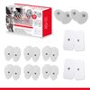 TENS Unit Pads - Premium Quality Snap Replacement Electrodes for TENS and EMS Electrotherapy - Self Adhesive Reusable Patches up to 30 Times (20 Pads) Combo (S, L, XL)