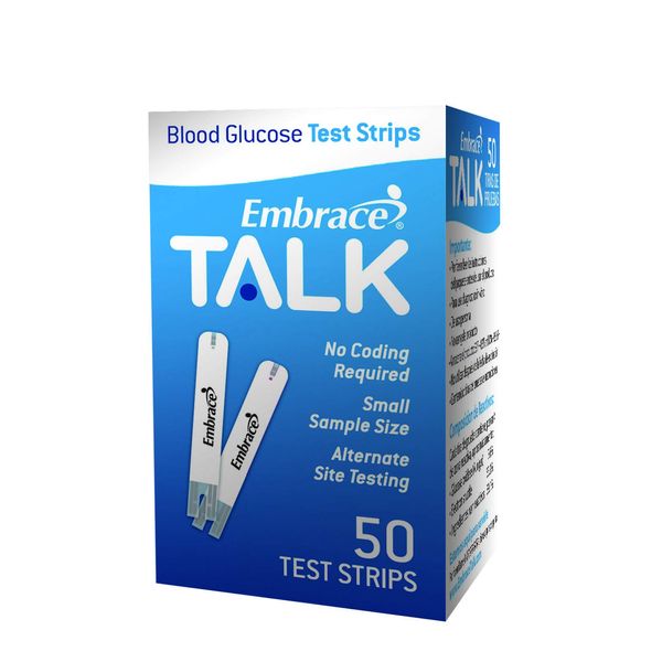 Omnis Health Embrace Blood Glucose Test Strips, 50ct