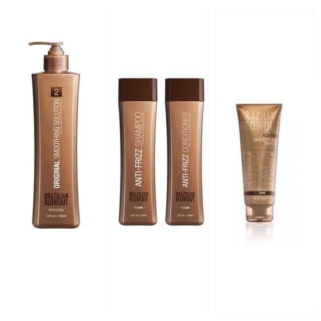 BRAZILIAN BLOWOUT ORIGINAL Straightening SOLUTION Shampoo Conditioner Smoothing