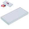 Glass Rectangle Nail Art Palettes, Manicures Color Mixing Makeup Blending DIY Tools