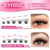 Lash Clusters 108Pcs DIY Eyelash Extenisons Natural Look Wispy Clusters Lashes 8-16MM D Curl Individual Lashes DIY at Home Wispy Fluffy Lash Extensions Reusable Individuals DIY at Home by JIMIRE