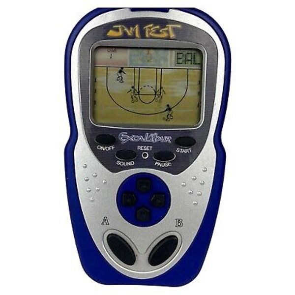 Handheld Video Game Excalibur Electronic Jam Fest Basketball Pocket LCD Kid Toy