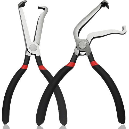 QUBAMG Electrical Disconnect Pliers,Electrical Connector Pliers for Cars,Automotive Rapid Removal Disconnect Plugs Tools for Locking Push Tab,Mass Air Flow Sensors,Hose,Fuel Injectors, Ignition Coils