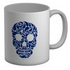 Shopagift Blue Skull White 11oz Large Mug Gift Cup