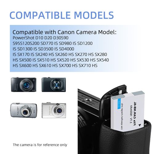 KWTOUL NB-6L Battery, NB-6LH Battery Compatible with Canon Powershot S120, SX510 HS, SX280 HS, SX500 is, SX700, D20, S90, D30, ELPH 500, SX270, SX240, SX520 Cameras