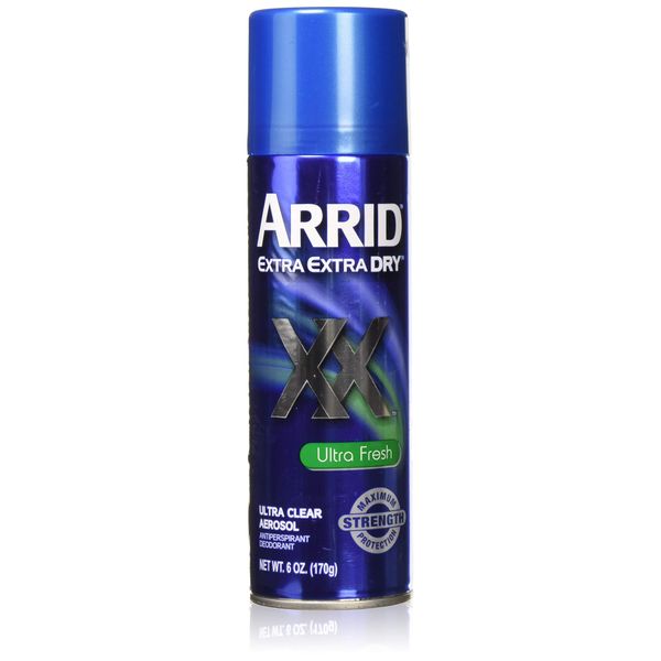 Arrid Xx U/Clr-U/Frsh Size 6z Arrid Extra Extra Dry Ultra Clear Ultra Fresh Aerosol Deodorant