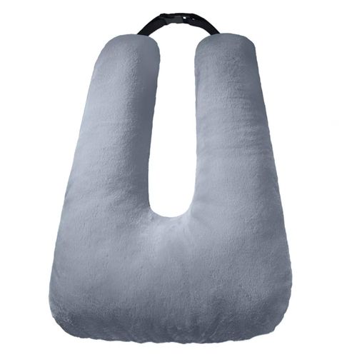 BGZBGZ Travel Pillow, Car Pillow for Kids, Car Seat Pillow for Adults, Travel Pillow for Kids with Adjustable Strap, Removable and Washable Covers, Support Head and Neck on Road Trips, Grey
