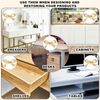 Mikily‘s Brass Bow Shape Cabinet Knobs, Gold Drawer Pulls, Decorative Bow Knobs, 6 Pack