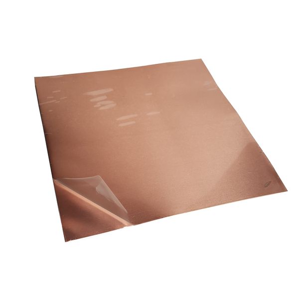 Mssoomm Pure Copper Foil Sheet Thin Cu Metal Foil Roll 99.99% Copper, 0.5mm x 200mm x 200mm, 0.02 x 8 x 8", 1Pcs