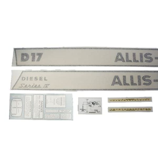 Allis Chalmers D17 Series IV Diesel Vinyl Decals Set