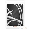 kwmobile Dust Cover for 55" TV - Flat Screen TV Protector - Navigational Compass White/Black